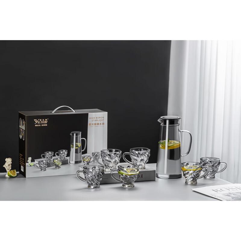 YiLiWu Starlight 7-Piece High Borosilicate Glass Drinkware Set