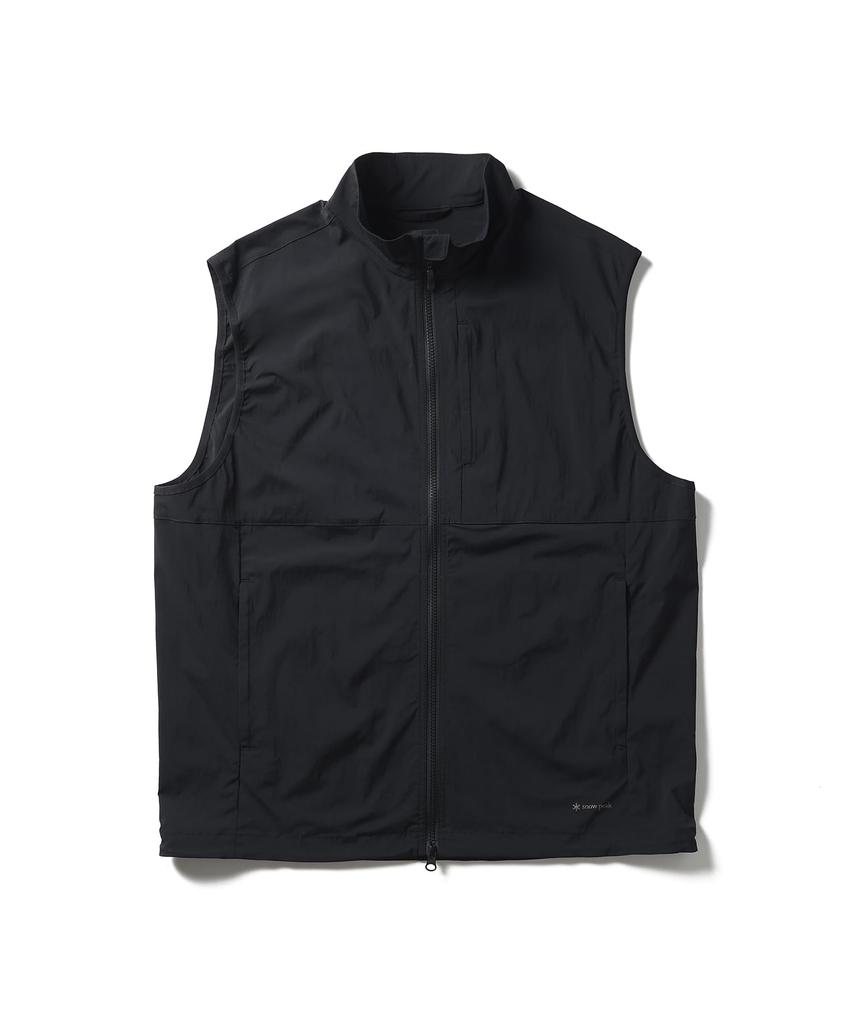Snow Peak New Standard Utility Vest and Size S NSD-JK-25AU003, Men's Women's, Black,
