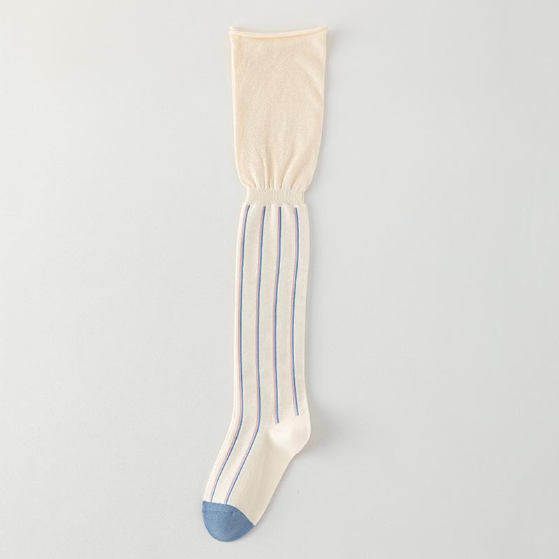 

Women s Thigh High Scrunch Socks - Over Knee, Vertical Stripe Style Women s One Size (34-40)