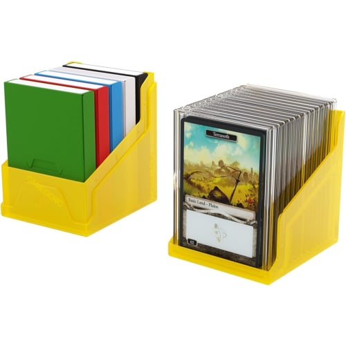 GameGenic Deck Box: Bastion XL Yellow (100ct) ? Durable and Sturdy TCG, OCG Card Storage ? Compatible with Pokemon Yugioh Commander and MTG Magic: The