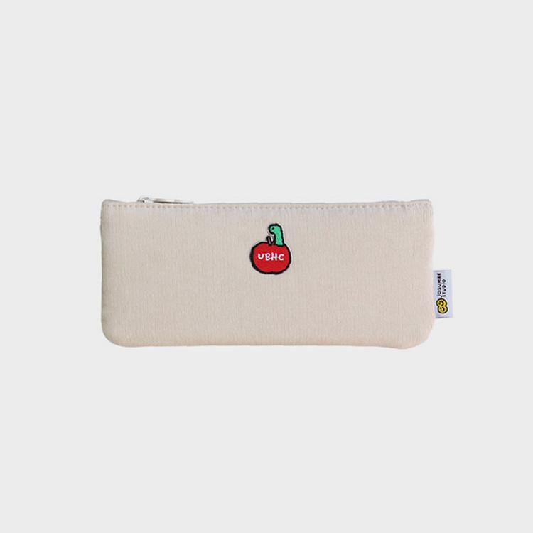 LINE FRIENDS Joguman Brachio Patch Pencil Pouch (Option: Ivory/Mint)