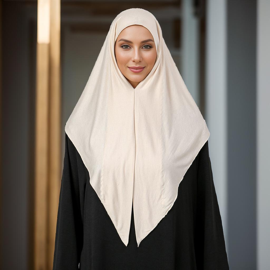 Neuer Muslimischer Sport Modal Hijab Abaya Sofort-Hijabs Für Frauen Einfarbiges Jersey Dreieckstuch Islamisches Kopftuch Turbane Stirnband