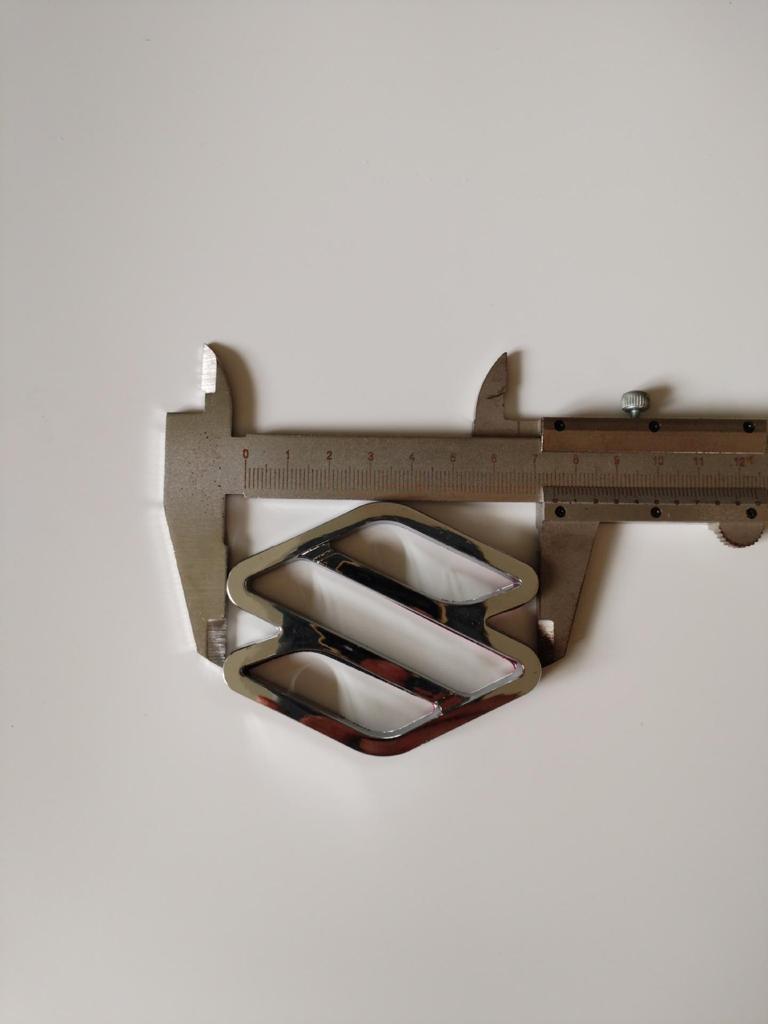 Suzuki S Logo Badge - Original Hollow Front Grille Emblem