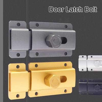 Creative Aluminum Alloy Door Latch Hardware Durable Door Lock Buckle Anti-theft Security Bolt Latch Cabinet