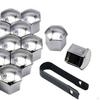 Car Wheel Lug Nut Cover Kit - 20 Pieces with Installation Tool