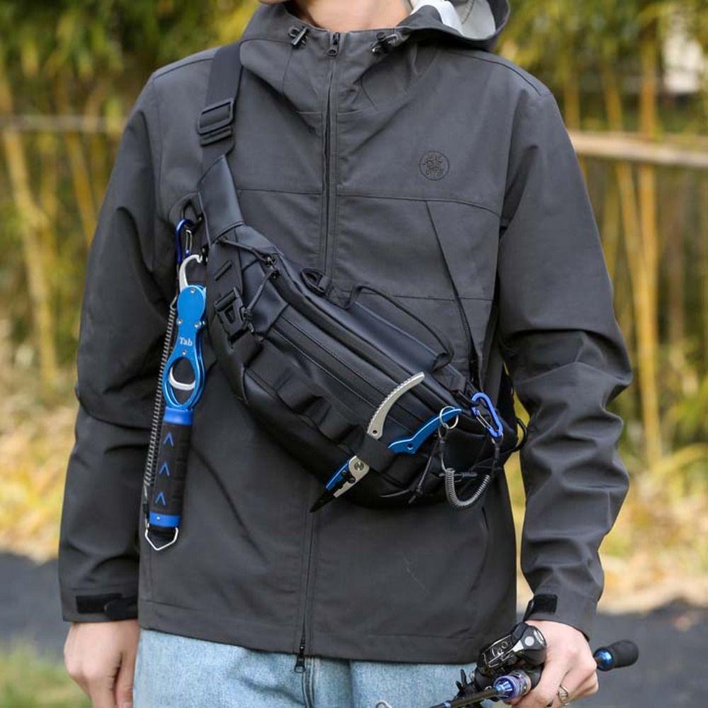 Multi Layer Fishing Tackle Bags Large Capacity Fishing Waist Bag Fishing Lure Bag  Men Women