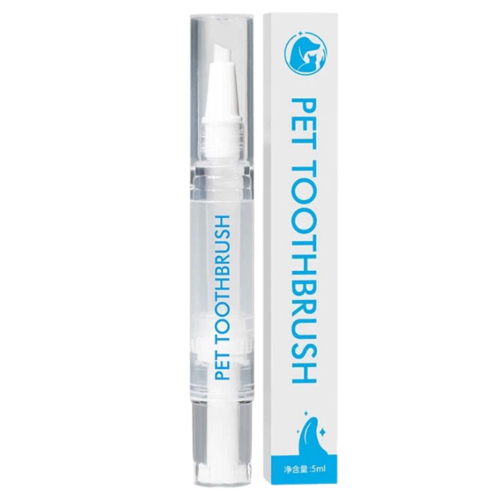 

Зубная щетка для домашних животных, ручка, инструмент для чистки зубов, кошачий зубной камень, уменьшение чистки дыхания, оральный камень для собак Q9V8 5ml-1pcs