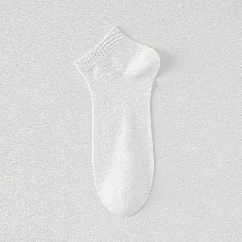 

Мужские летние тонкие прохладные дышащие дезодорирующие бактериостатические спортивные бесшовные носки-подследники 1 pair белый