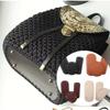 3PCS/SET Oval Round Bottom Leather Bag Base Solid Color DIY Crochet Bag Bottom  Home