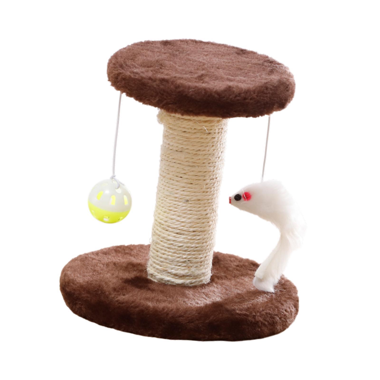 Cat Scratch Post Sisal Cat Climbing Frame for Indoor Cats Cat Post with Ball Toy