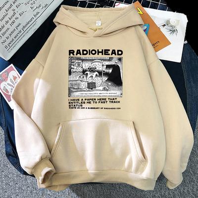 Radyo Komutanı Rock Grubu Müzik Kapşonlu Erkek ve Kadın Moda Sonbahar Spor Harajuku Büyük Hip Hop Kazak