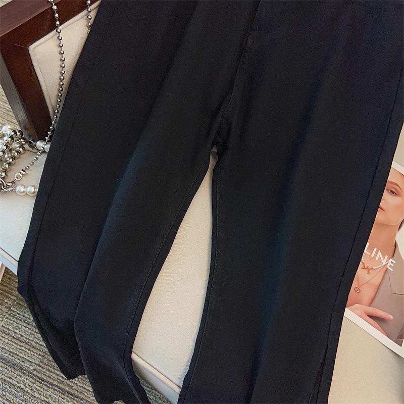 Plus Size Women's High Waist Flared Jeans - Slimming, Casual, Loose Fit, 200/300 Jin (3365)