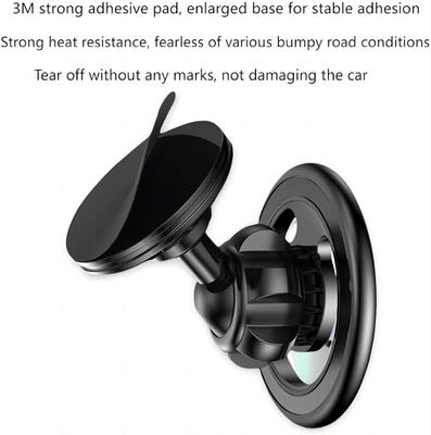 New Magnetic Phone Stand, Rotatable Dashboard Black, Mount Support GPS Mobile Bracket In Car For Macsafe iPhone 15 14 13 12