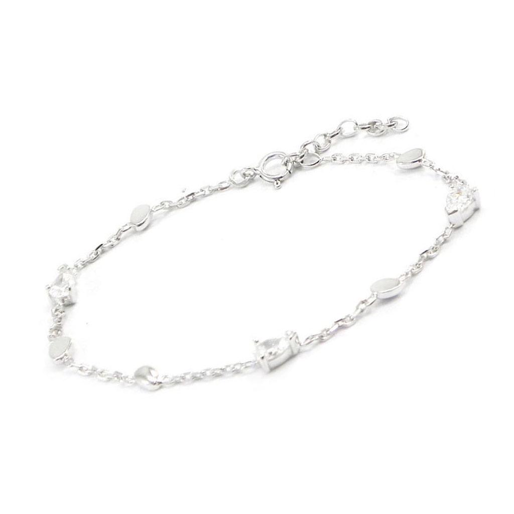 Altesse [G2475] - Armband Silber 'Kuschel' weiß