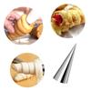 23 Stück Croissant-Formen Edelstahl Rundrohr Kegelrohr Brotform Dessert Backwerkzeuge Haushaltsküche Bäckerei Gadgets