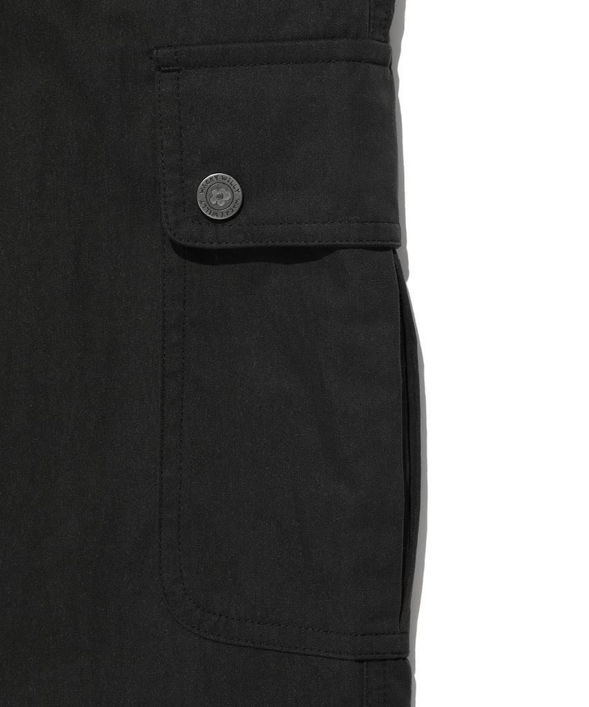 WACKY WILLY Women'S Cargo Parachute Pants Black