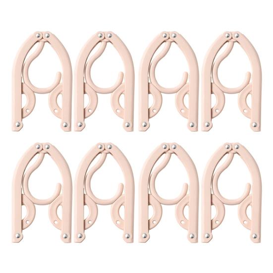 

Вешалки для одежды Портативная вешалка для одежды Прочная несущая конструкция с противоскользящим покрытием Складные держатели для курток и рубашек Компактные вешалки 8pcs