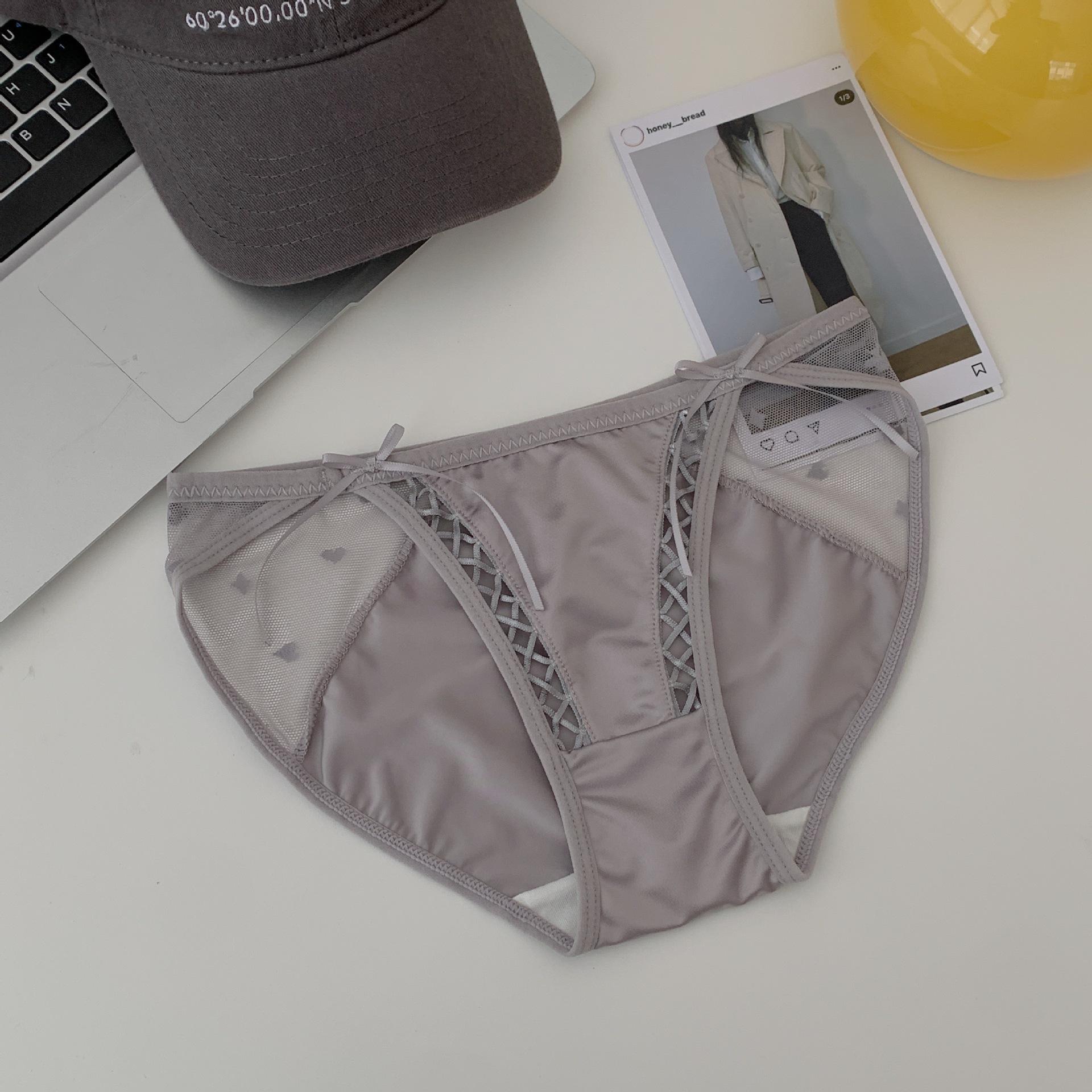 

Chiyoka Gold Французские женские трусики-треугольники с низкой посадкой, сексуальные, летняя коллекция L (50-60 kg) серый