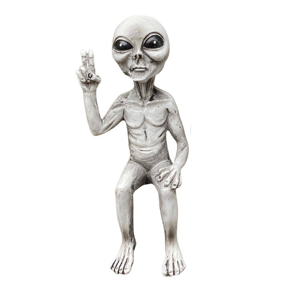 

[S.T.S.G] Фигурка инопланетянина, Садовое украшение, Милый и уникальный декоративный подарок (Пришелец (К))