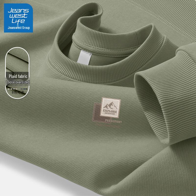 JEANSWEST LIFE Men s Round Neck Sweatshirt 3XL
