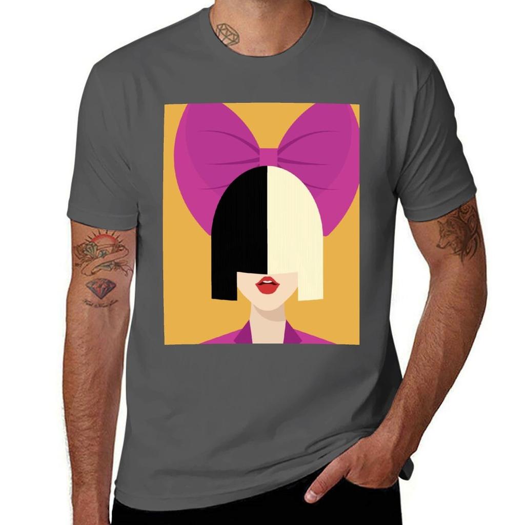 Pop Culture Mashup Art : Singer Girl T-Shirt T Shirts for Man Graphic Funny Cotton T Shirts Man 100% T-Shirt
