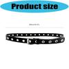 Punk PU Belt Adjustable Waistband with Large Eyelets For Casual and Formal Outfit Waist Strap for Women Teens