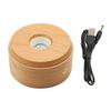 Shatterproof Wood Illuminated Base With Adjustable Lighting Modes Compatible With USB Power Sources for Display Purposes