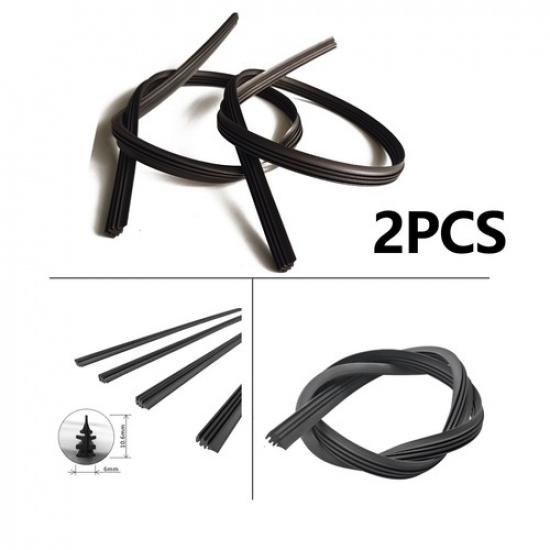 2 шт. Универсальные безкаркасные сменные щетки стеклоочистителя для автомобиля, автобуса 26  Черные