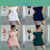 Womens Summer Slip Dress With Splicing Fabric For Casual Office Wear