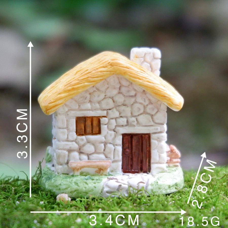 Декор смола орнамент миниатюрный сказочный сад домик вилла миниатюрный ландшафт бонсай декор для улицы DIY кукольный домик украшение
