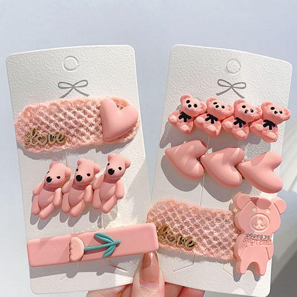 

Для детей Цветочные сердечки-заколки для волос в корейском стиле резинки для волос женские зажимы для волос держатели для хвостиков