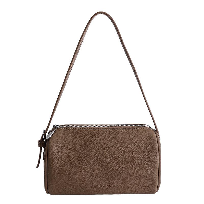 Pu Pillow Shape Shoulder Bag With Zipper Pocket For Daily Use And Fashionable Casual Style