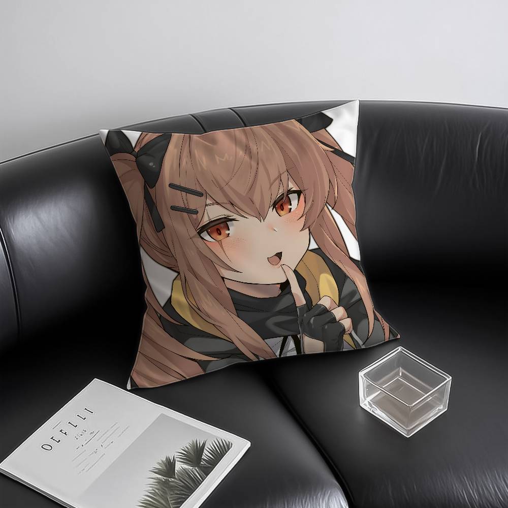 Vedio G-Game G-Girls F-Frontline Pillow Case Anti-dustmite Invisible Zipper Sofa Bed
