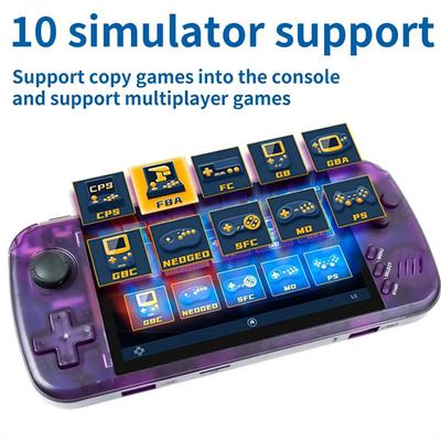X39pro Retro Video Game Console 32GB 4.5 Inch Screen Support 2-Player Games Handheld Gamepad Children Gifts Durable A