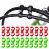 20 Pcs Plastic Bike Brake Cable Clips Bike Cable Clasps S-Style Lines Clips Bike Cable Clasps Cycling Accessories