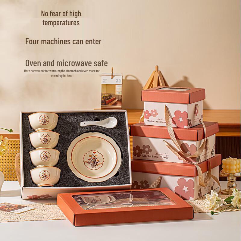 Mokka Mousse Keramik Geschirr Geschenkset