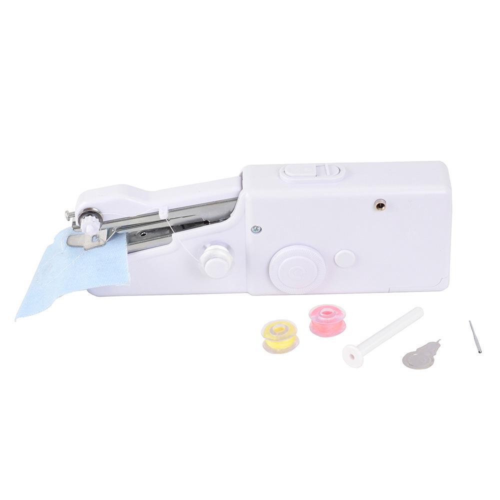 Portable Mini Handheld Sewing Machine 101 with Colored Thread & Bobbin Accessories