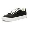 Men's canvas shoes 2025 new spring low-top microfiber leather surface trend versatile casual shoes white shoes