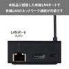 ELECOM Stand Type Adapter for TV Fire TV TV Stick Max Compatible with LAN Port Wi-Fi Stick/Fire 4K/4K DH-FTHDL01BK