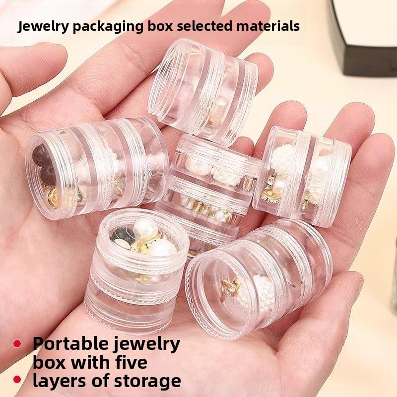 Multi-layer Portable Exquisite Superimposed Jewelry Storage Box