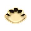 Beautiful Plating Metal Plates Stainless Steel Seashell Shape Small Decorative Tray Woman's Jewelry Organizer