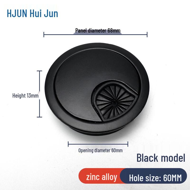 Zinc Alloy Desktop Cable Grommet