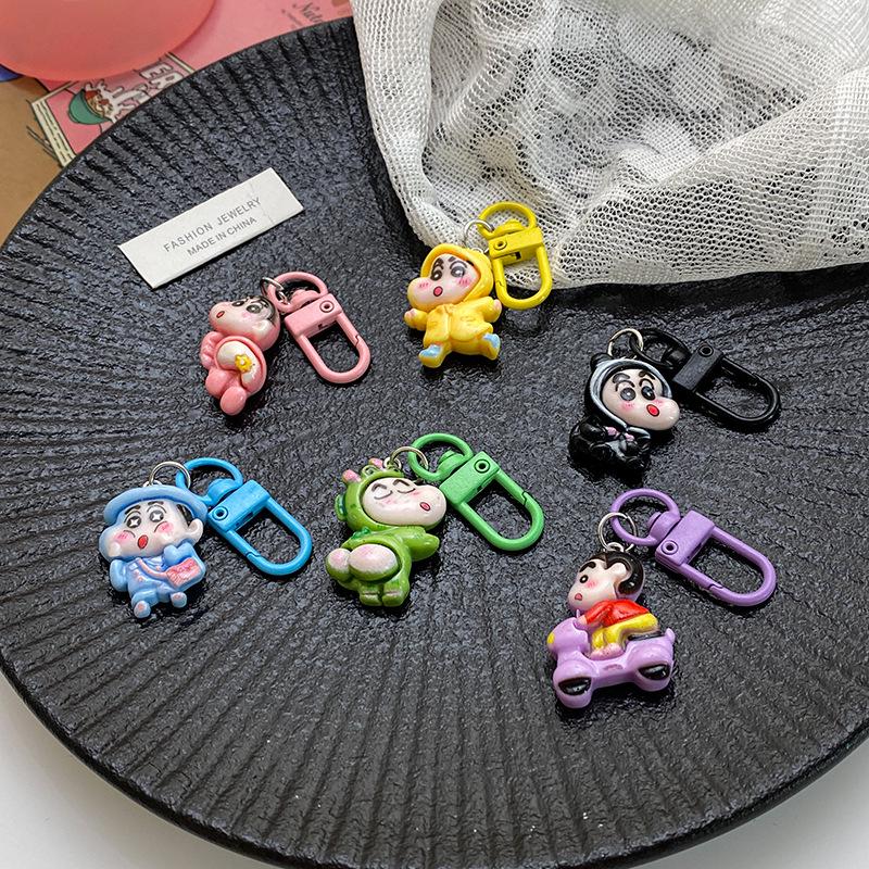 Crayon Shin-chan Schoolbag Keychain Pendant - Student & Graduation Gift Ornament