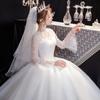 2025 Dreamy V-Neck Lace Wedding Dress for Women - Fairy-Inspired Bridal Gown