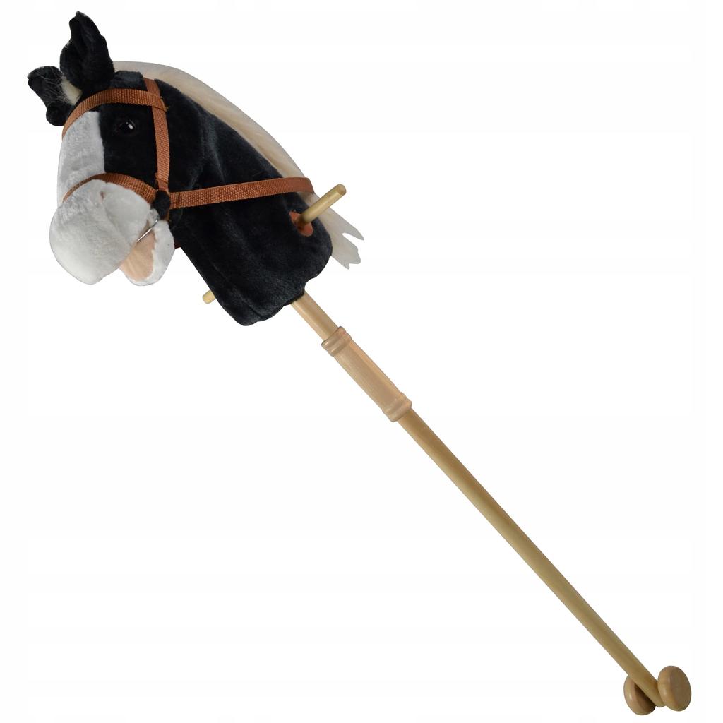HORSE Hobby Horse with Sound 95CM Black 8316