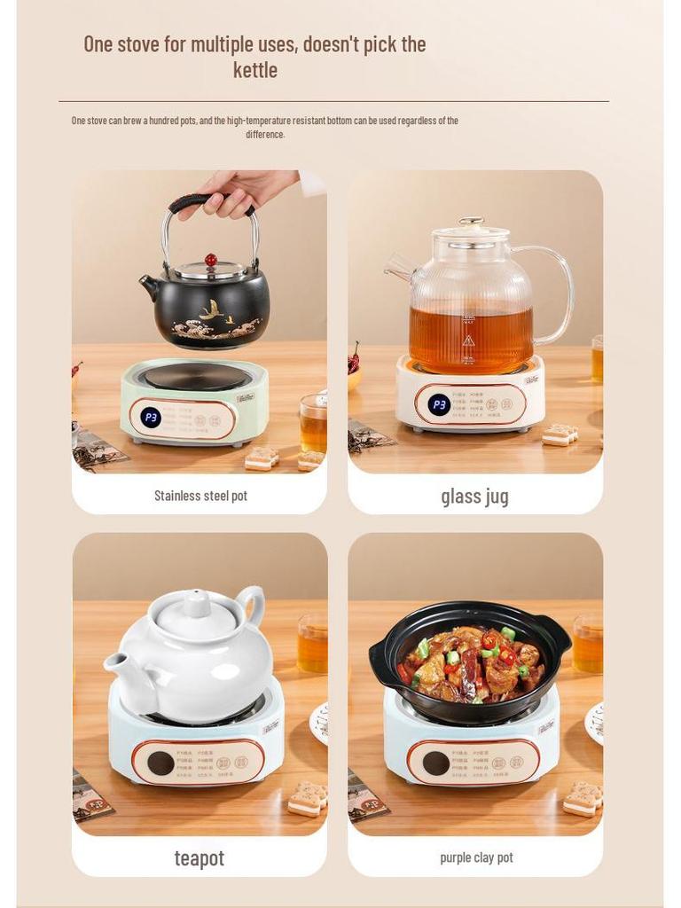 Mini 600W Smart Multifunctional Electric Ceramic Tea Cooker