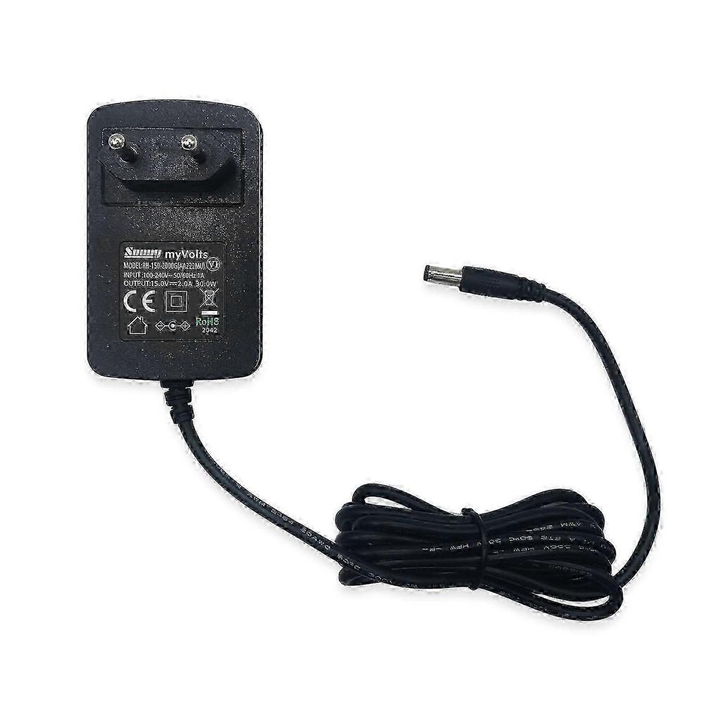 15V Replacement Power Supply Adapter Compatible with Korg B2S B2SP Digital Piano AC DC Charger