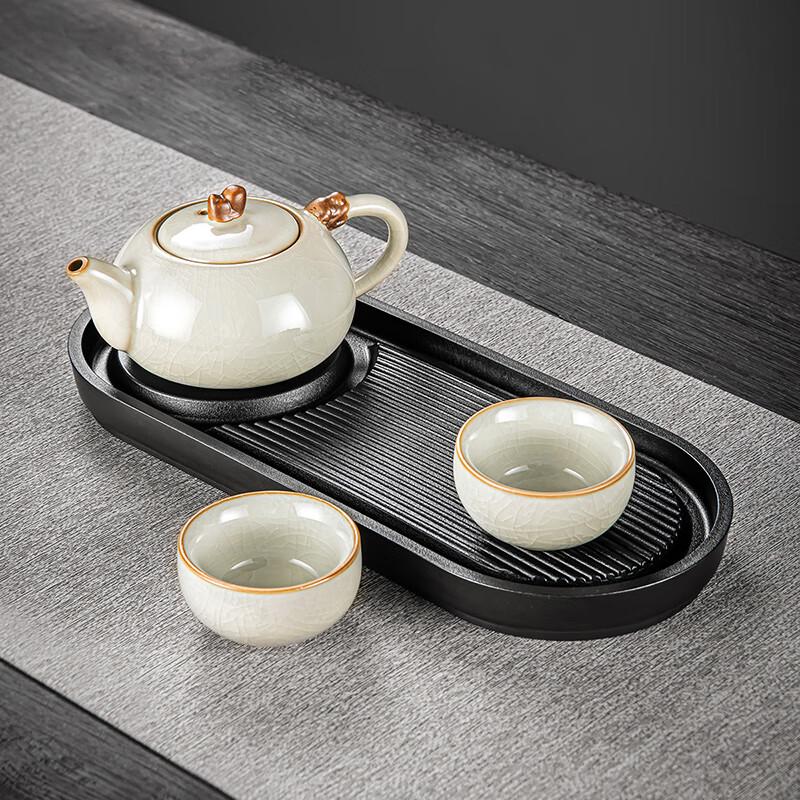 Lainuo Beige Ru Kiln Auspicious Tea Set