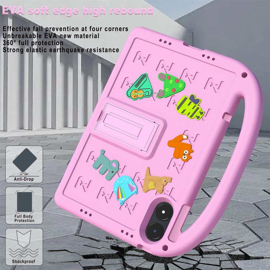 Tablet Case For Xiaomi Redmi Pad Pro/Pad Pro 5G/Poco Pad 5G/4G Kickstand Case Cartoon Design Anti-Drop EVA+PC Tablet Cover with Strap for Kids