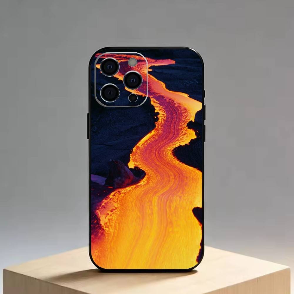 

Volcano Phone Case Silicone Soft For IPhone 17 16 15 14 13 12 11 X XR Plus Pro Max Plus iPhoneXSMAX